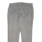 GAP Womens Cotton Blend Grey Slim Straight Trousers W30 L25 Casual Workwear