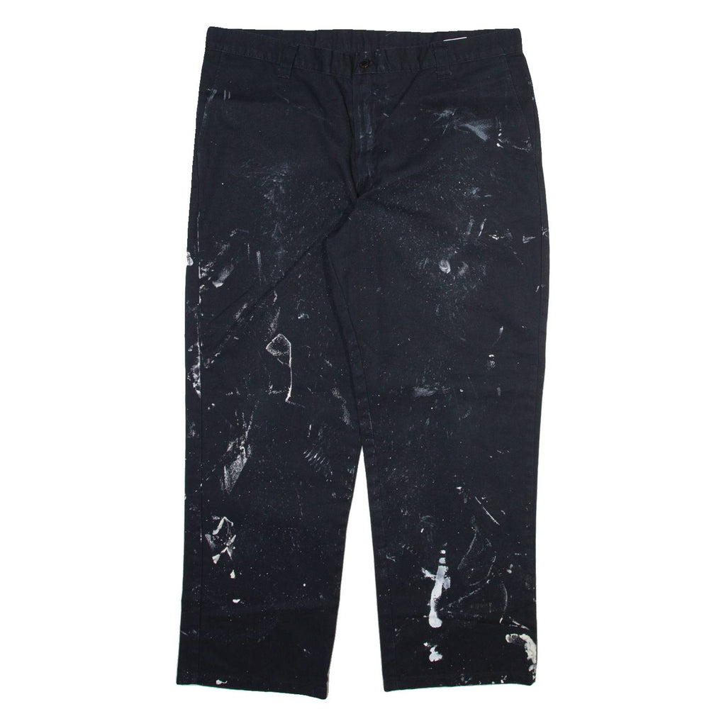 DICKIES Mens Trousers Black Regular Straight W40 L30