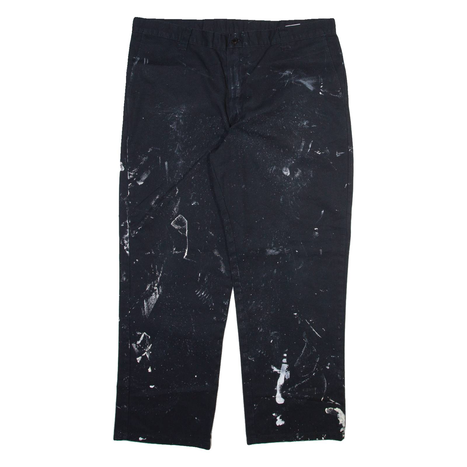 DICKIES Mens Trousers Black Regular Straight W40 L30