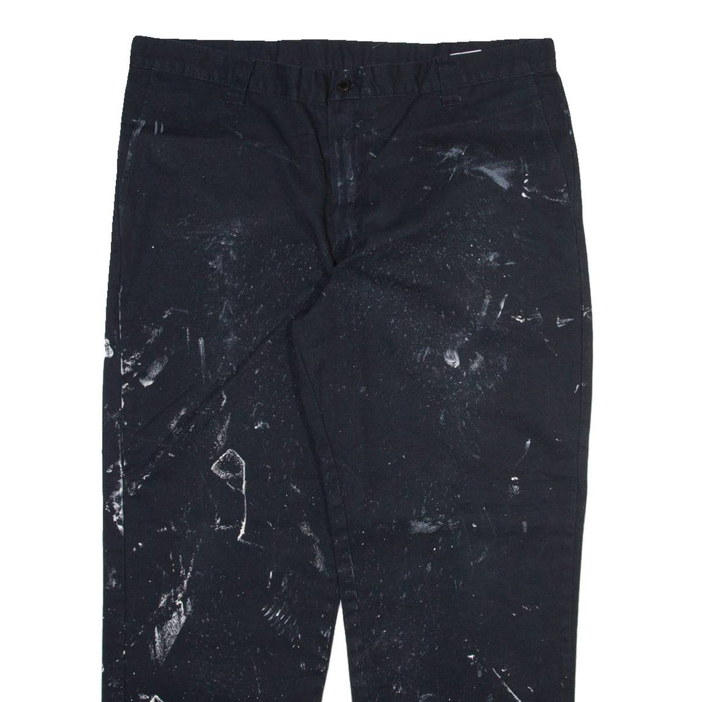 DICKIES Mens Trousers Black Regular Straight W40 L30