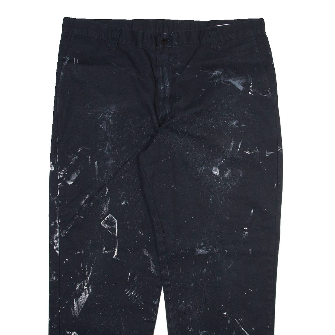 DICKIES Mens Trousers Black Regular Straight W40 L30