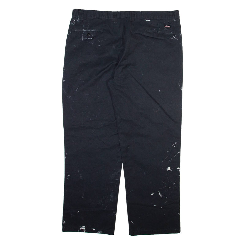 DICKIES Mens Trousers Black Regular Straight W40 L30