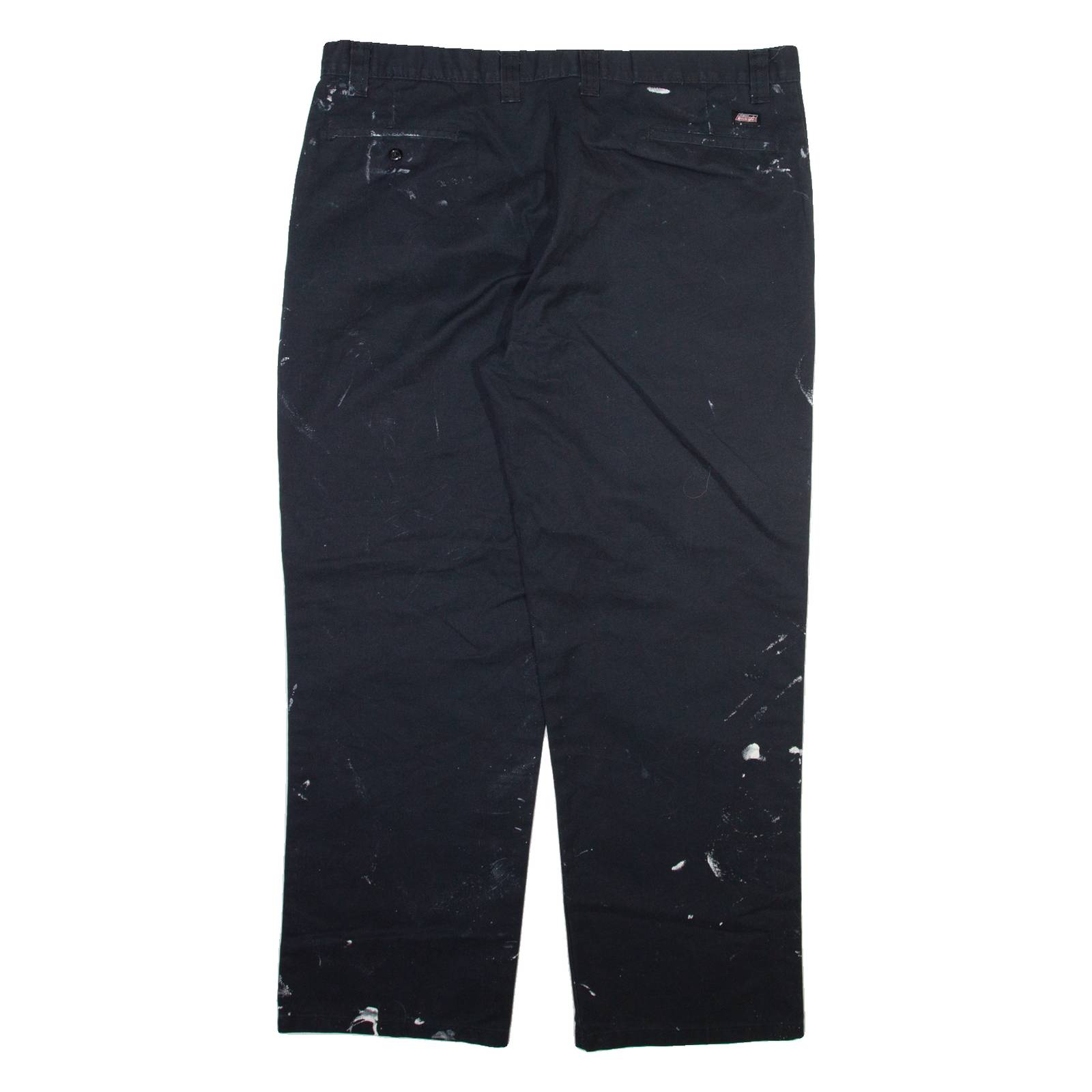 DICKIES Mens Trousers Black Regular Straight W40 L30