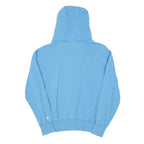 CHAMPION Womens Blue Pullover Hoodie M Cotton Blend Classic Logo
