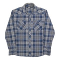 VANS Mens Blue Check Shirt M Cotton Blend Long Sleeve Casual Button