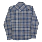 VANS Mens Blue Check Shirt M Cotton Blend Long Sleeve Casual Button