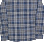 VANS Mens Blue Check Shirt M Cotton Blend Long Sleeve Casual Button