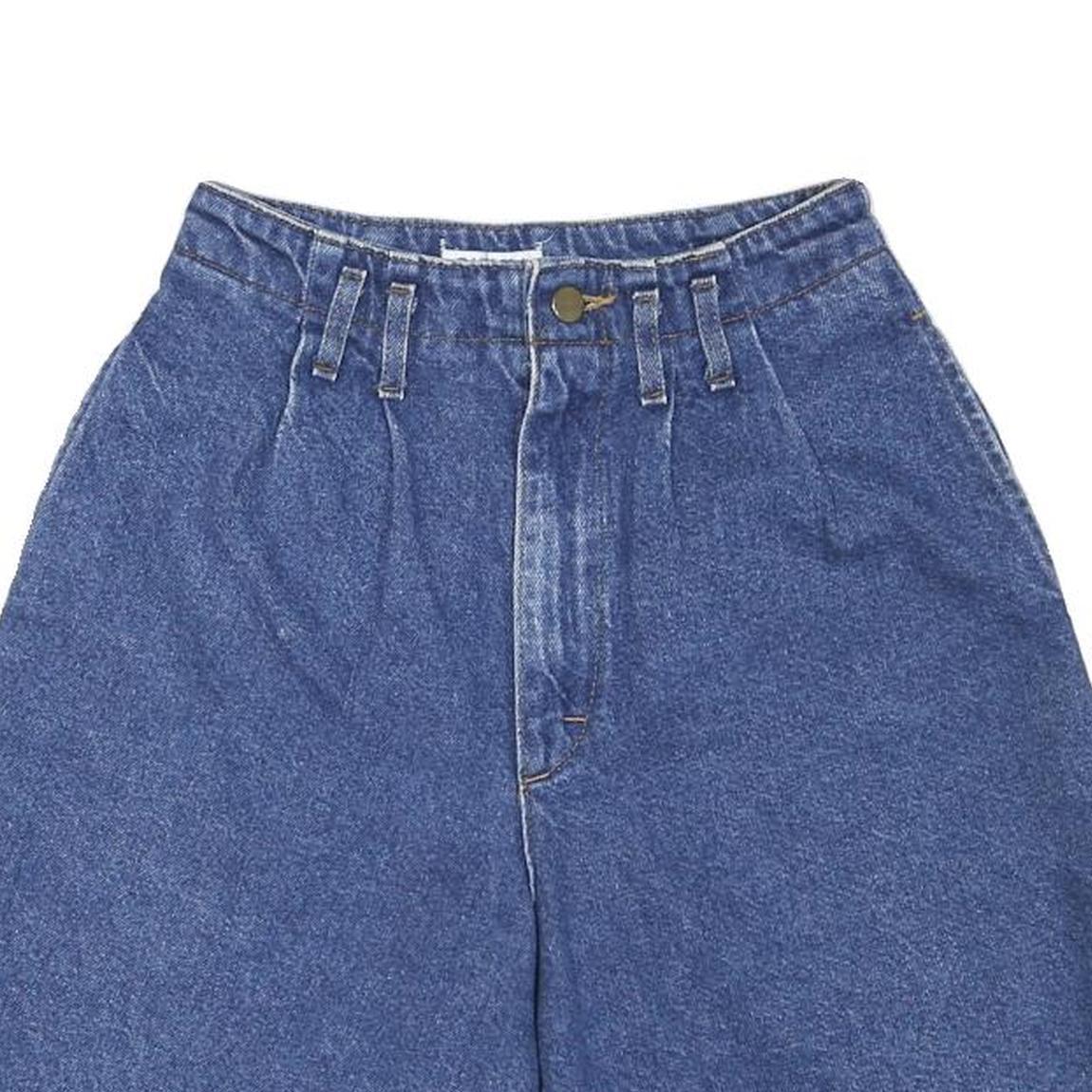 OAKBROOK Womens Blue Denim Casual Shorts M W26 Cotton Blend Relaxed Fit