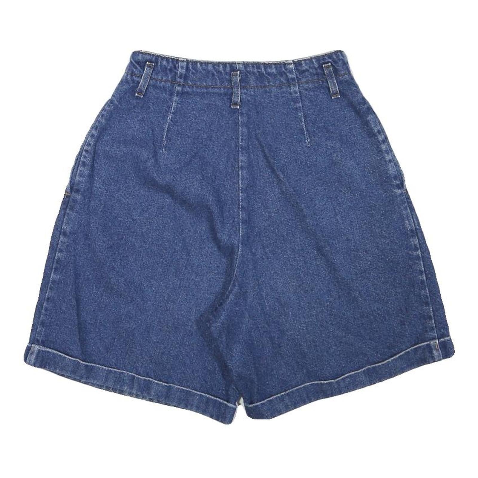 OAKBROOK Womens Blue Denim Casual Shorts M W26 Cotton Blend Relaxed Fit