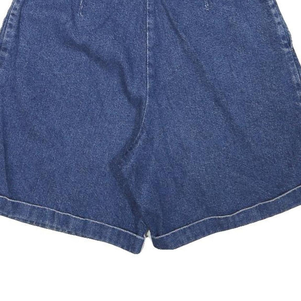 OAKBROOK Womens Blue Denim Casual Shorts M W26 Cotton Blend Relaxed Fit