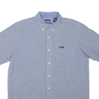 CHAPS Mens Shirt Blue Gingham L