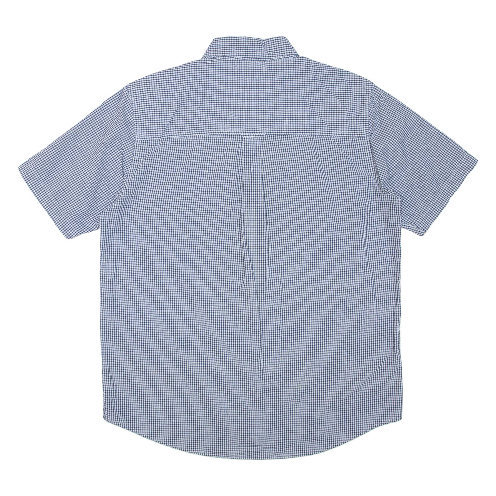 CHAPS Mens Shirt Blue Gingham L