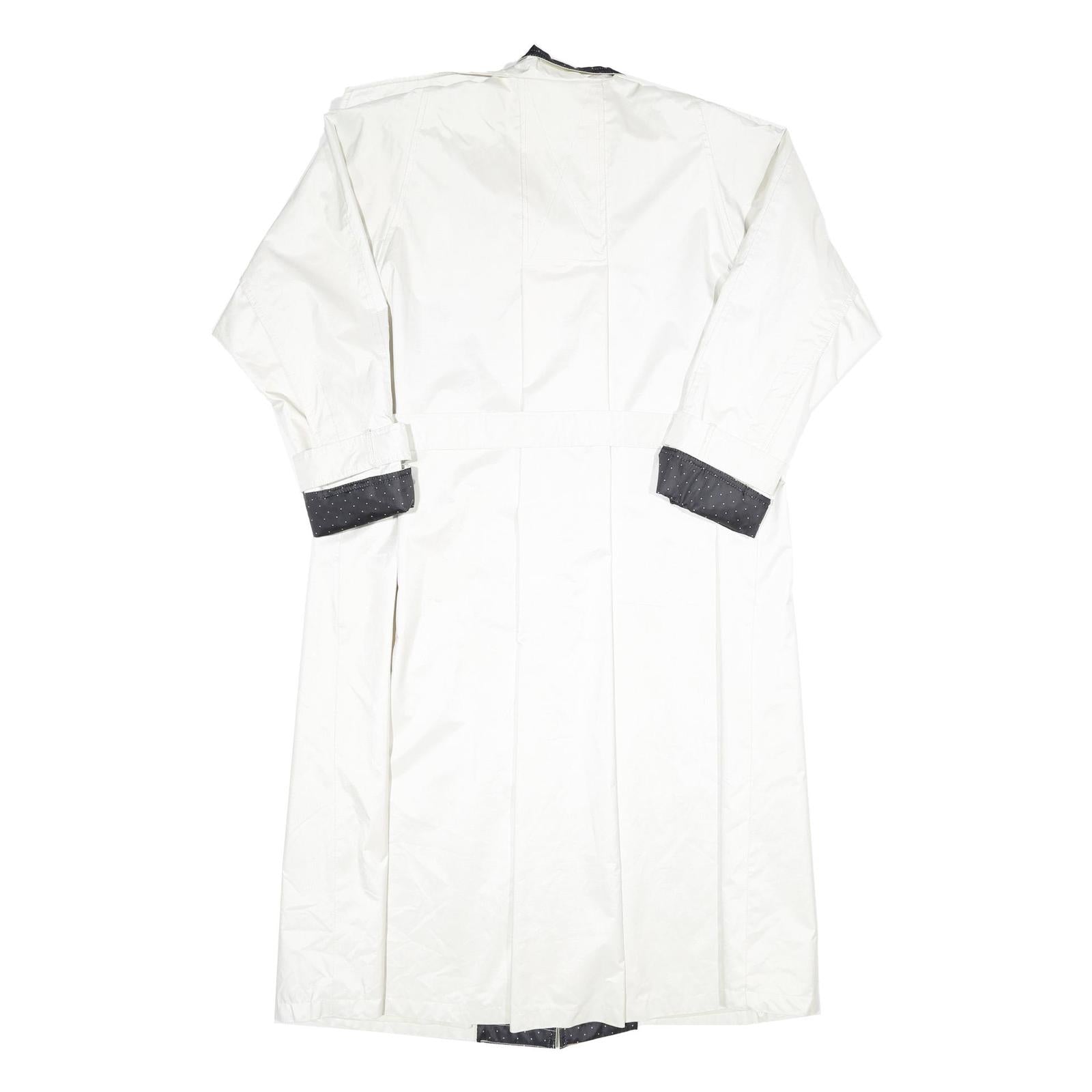 CAMBRIDGE Womens White & Black Button Jacket UK 16 Polyester Classic Fit