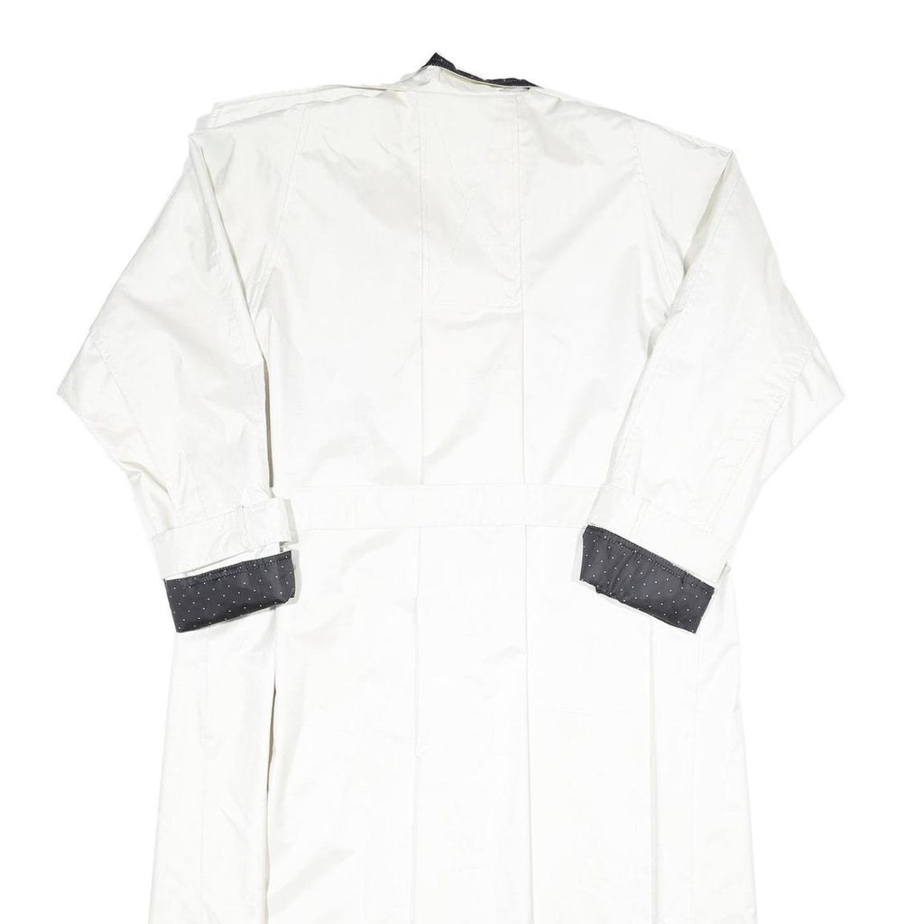 CAMBRIDGE Womens White & Black Button Jacket UK 16 Polyester Classic Fit