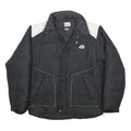 HELLY HANSEN Mens Black & White Outdoor Jacket L Polyester Woven Plain Zip