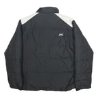 HELLY HANSEN Mens Black & White Outdoor Jacket L Polyester Woven Plain Zip
