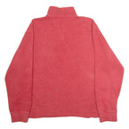 POLO RALPH LAUREN Mens Jumper Red 1/4 Zip Tight Knit L