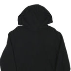 ELLESSE Womens Black Hoodie UK 12 Cotton Blend Pullover Hooded Sweatshirt