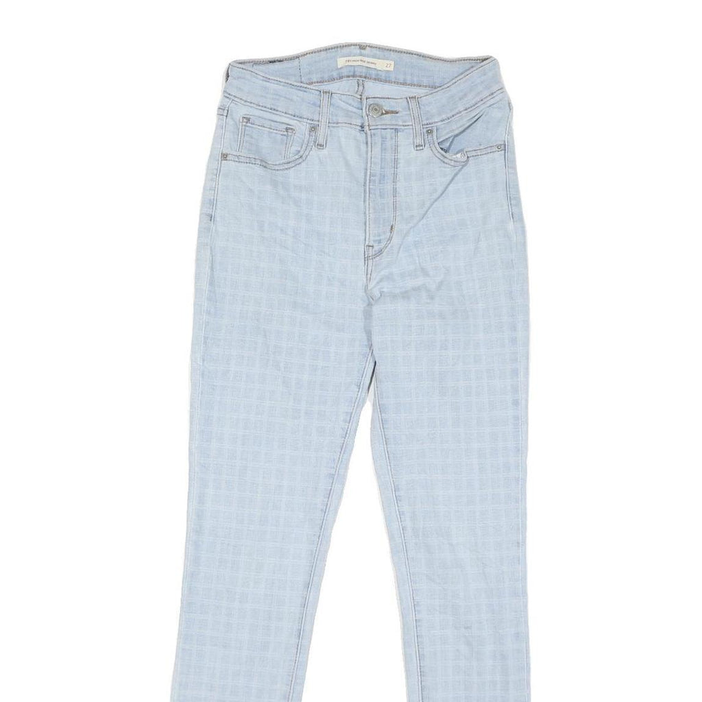 LEVI'S Womens Jeans Blue Slim Skinny Denim Light W26 L29 Cotton Blend Zip