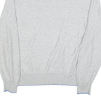 KAPPA Mens Grey & Blue Patterned Cotton Crew Neck Jumper M Casual Lightweight