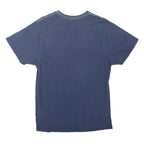 ADIDAS ORIGINALS Mens Blue Cotton Blend Graphic T-Shirt M Short Sleeve Crew Neck