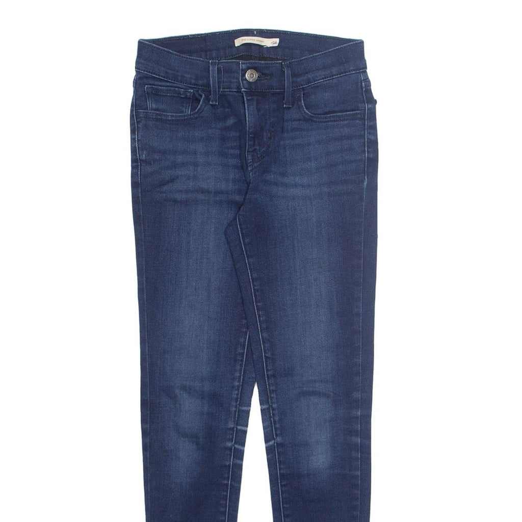 LEVI'S Womens Jeans Blue Regular Skinny Stone Wash W25 L30
