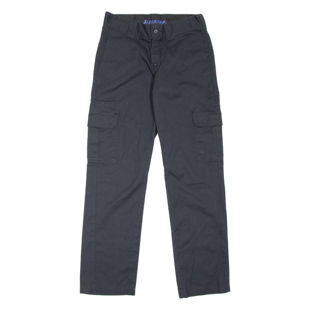 DICKIES Cargo Workwear Womens Trousers Black Slim Straight W29 L32