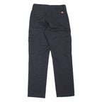 DICKIES Cargo Workwear Womens Trousers Black Slim Straight W29 L32