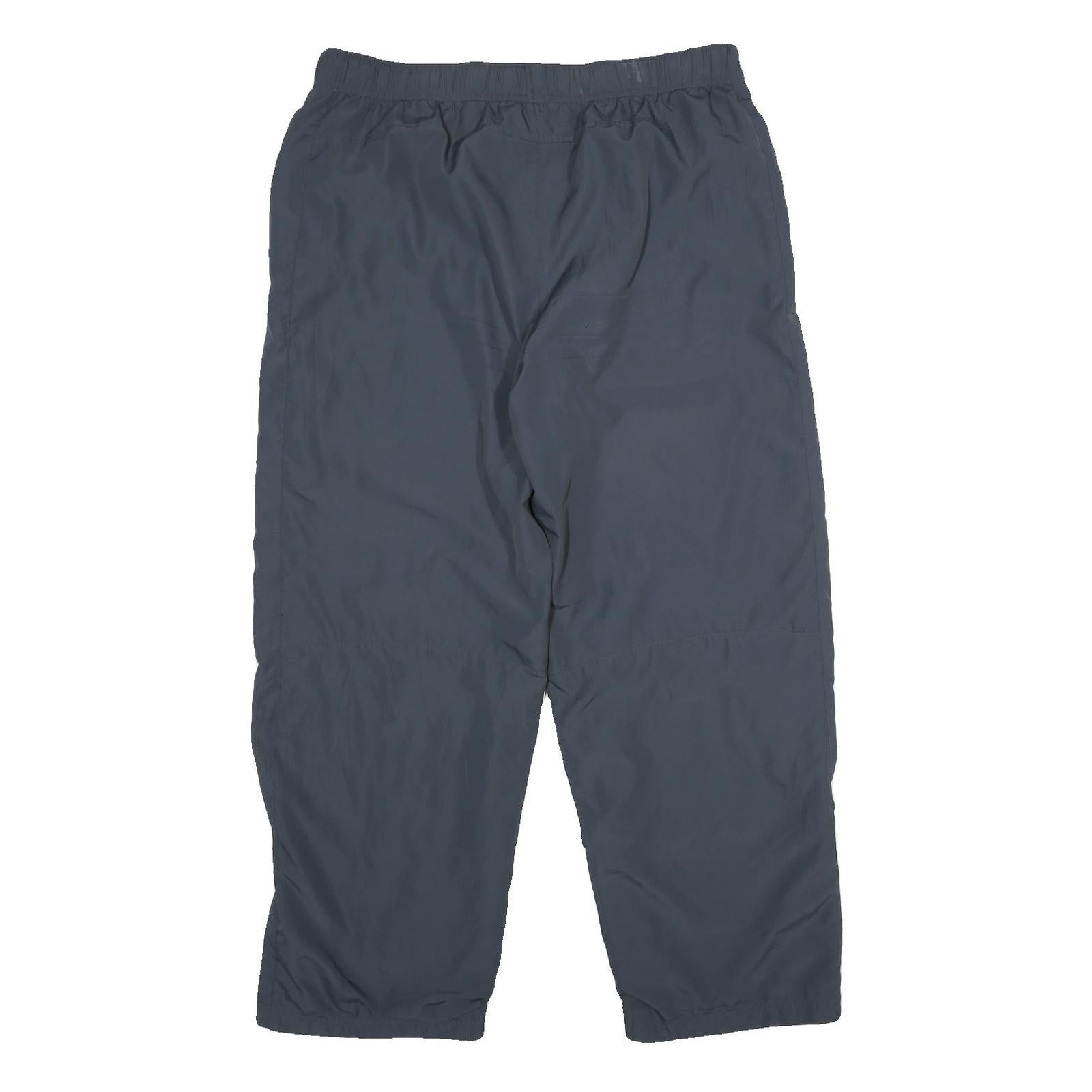 STARTER Mens Joggers Black L W36 L28 Relaxed Tapered Zip Hem Pocketed