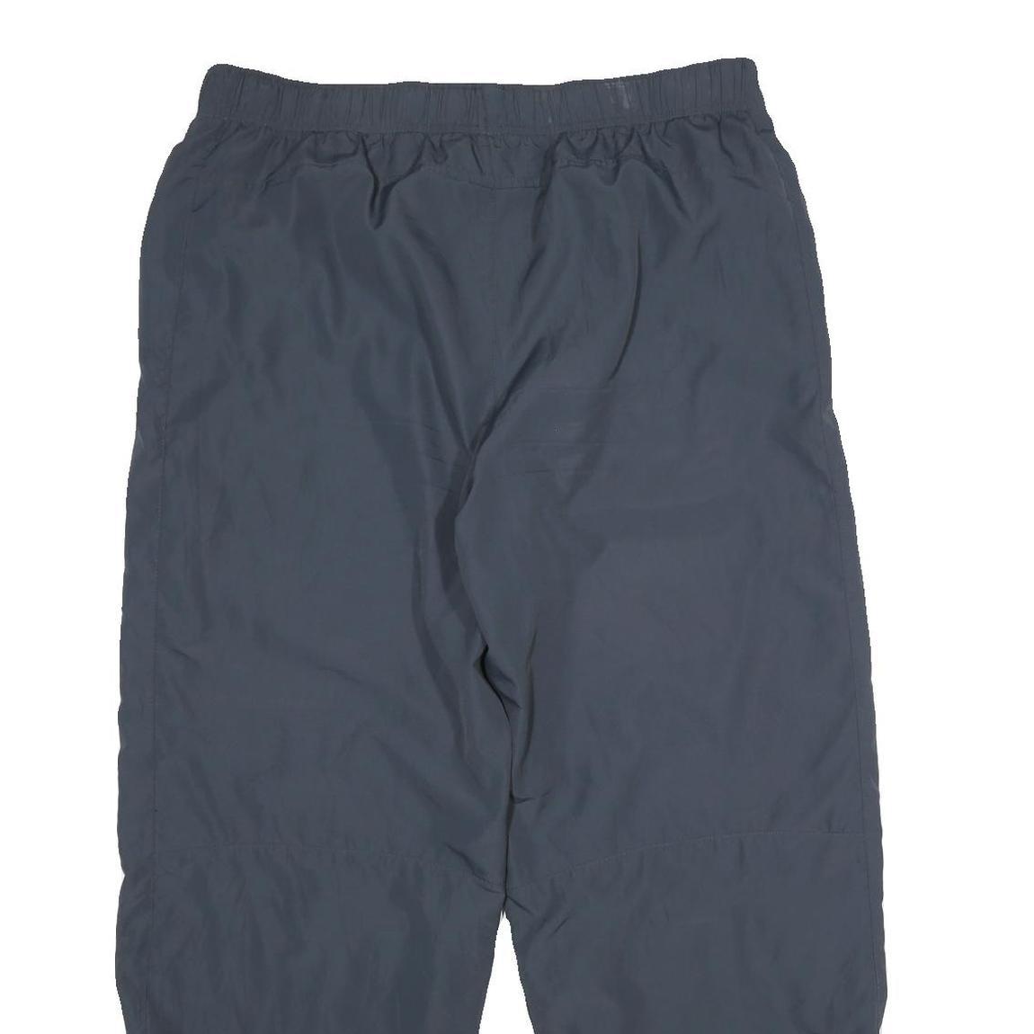 STARTER Mens Joggers Black L W36 L28 Relaxed Tapered Zip Hem Pocketed