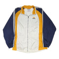 ADIDAS Mens White & Yellow & Blue Nylon Zip Up Track Jacket M Sportswear