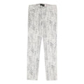 THE KOOPLES Womens Cotton Blend White Slim Skinny Trousers W25 L27 Snake Print