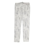 THE KOOPLES Womens Cotton Blend White Slim Skinny Trousers W25 L27 Snake Print