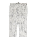 THE KOOPLES Womens Cotton Blend White Slim Skinny Trousers W25 L27 Snake Print