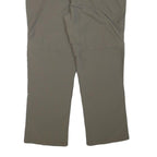 TREVOLUTION Mens Relaxed Beige Polyester Blend Zip Trousers W33 L26 Outdoor