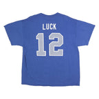 NFL Mens Blue Colts 12 Graphic T-Shirt XL Short Sleeve Crew Neck