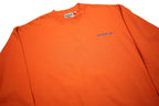 REEBOK Womens Orange Cotton Blend Crew Neck M Sweatshirt Pullover Casual Sport