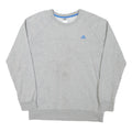 ADIDAS Mens Grey Cotton Blend Crew Neck L Sportswear Casual Pullover Sweatshirt