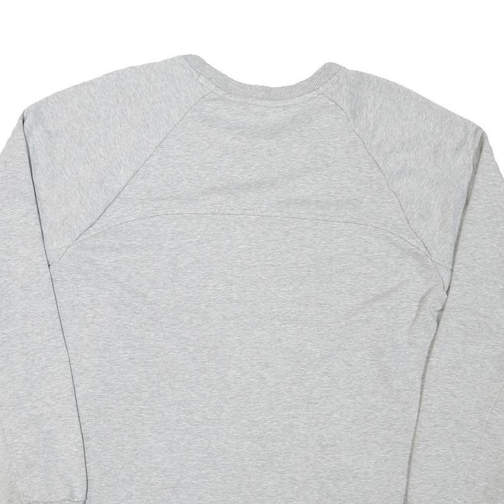 ADIDAS Mens Grey Cotton Blend Crew Neck L Sportswear Casual Pullover Sweatshirt