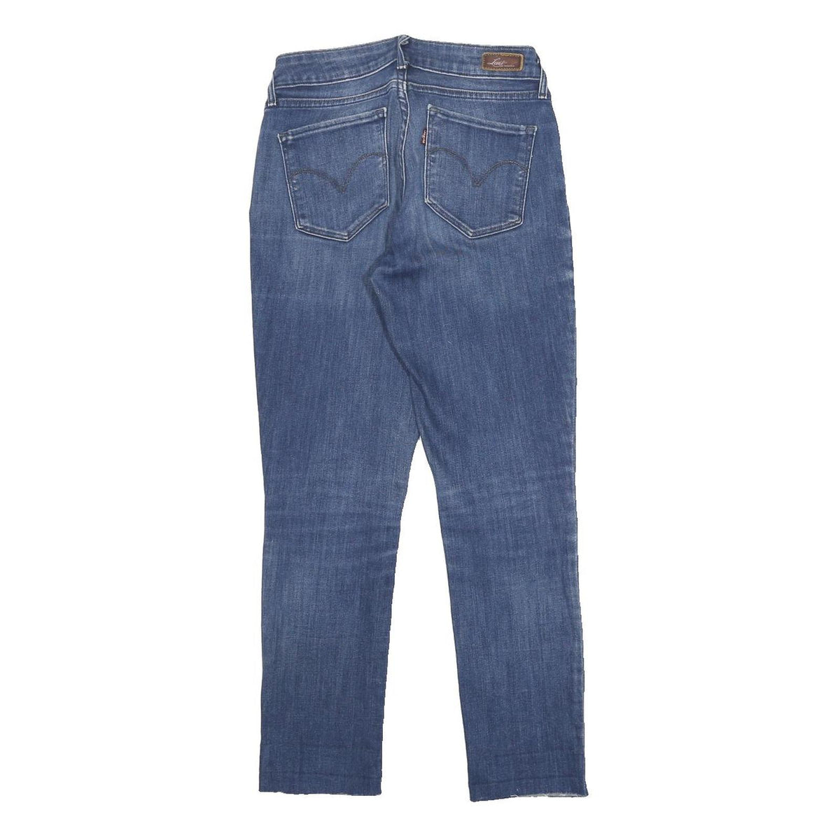 LEVI'S Womens Slim Blue Denim Jeans Zip W27 L26 Stylish Casual