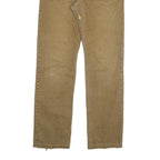 CARHARTT Mens Regular Fit Beige Cotton Blend Zip Trousers W32 L34 Durable