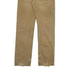 CARHARTT Mens Regular Fit Beige Cotton Blend Zip Trousers W32 L34 Durable