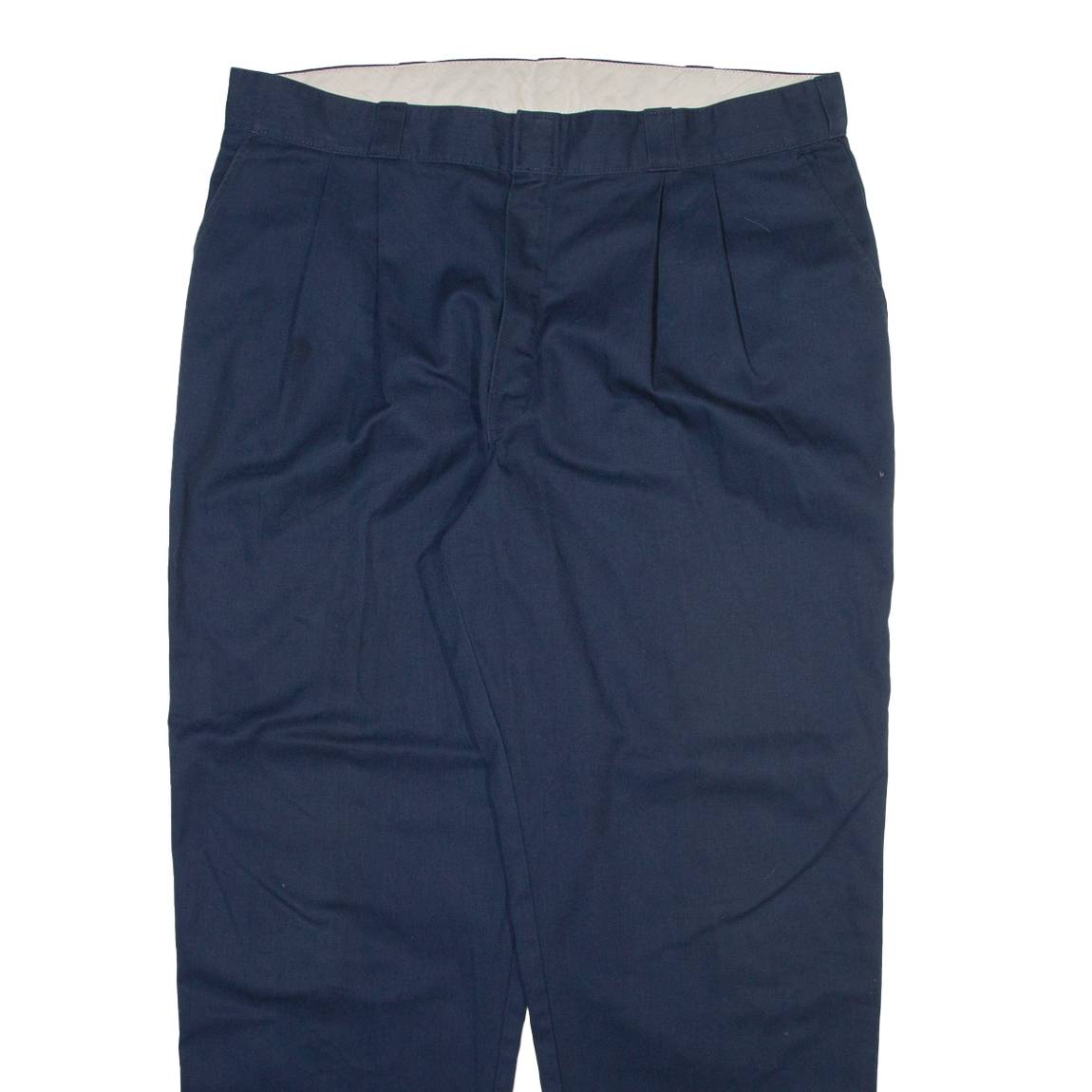DICKIES Mens Trousers Blue Relaxed Tapered W42 L32
