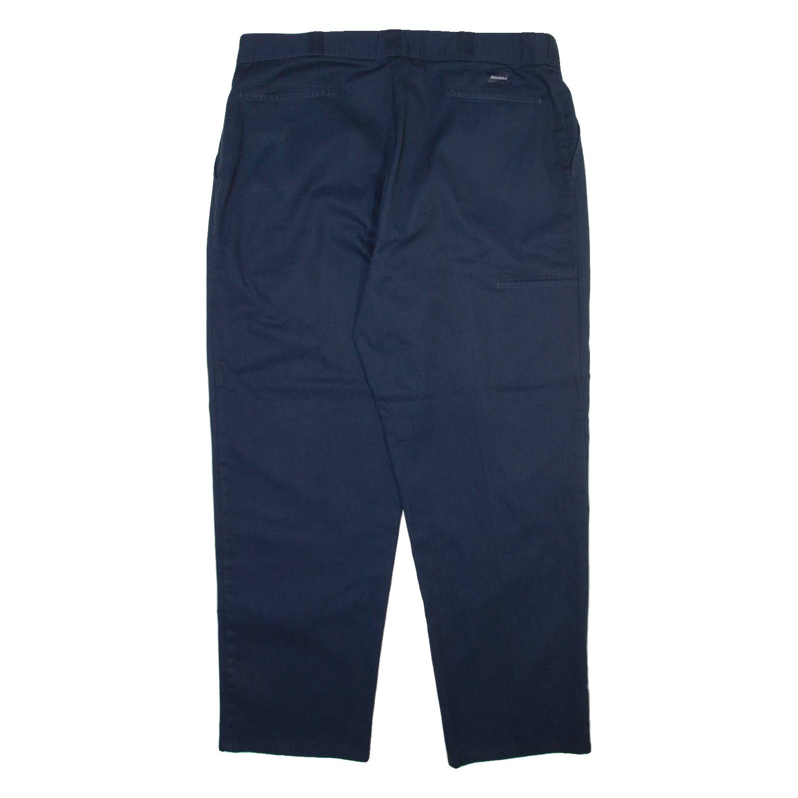 DICKIES Mens Trousers Blue Relaxed Tapered W42 L32