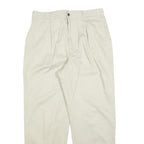 CABIN CREEK Mens Cotton Blend Beige Regular Fit Straight Leg Trousers W32 L30