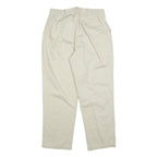 CABIN CREEK Mens Cotton Blend Beige Regular Fit Straight Leg Trousers W32 L30