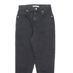 LEVI'S Womens Black Regular Fit Skinny Denim Jeans W26 L27 Cotton Blend Zip