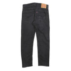 LEVI'S 502 Mens Jeans Black Slim Slim Denim Medium W32 L27 Stylish Zip Closure