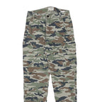 DENMIM COLLECTION Womens Cotton Blend Camouflage Relaxed Cargo Trousers W25 L27