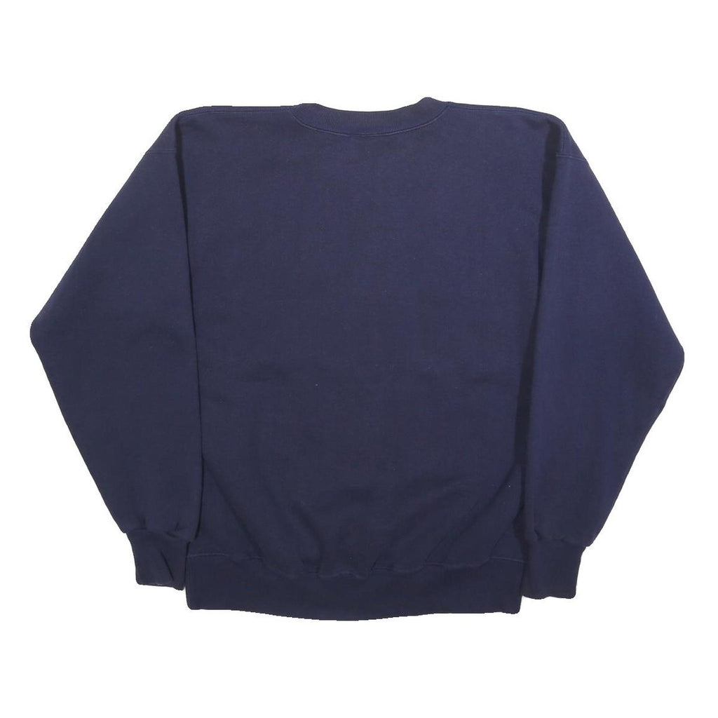 NUTMEG Mens Navy Blue Penn State Crew Neck L Sweatshirt University Logo